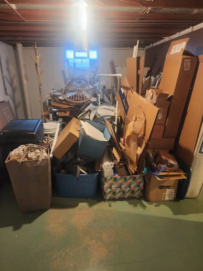 Roll-off dumpster container at job site for Construction Dumpster Rental in Middleburgh